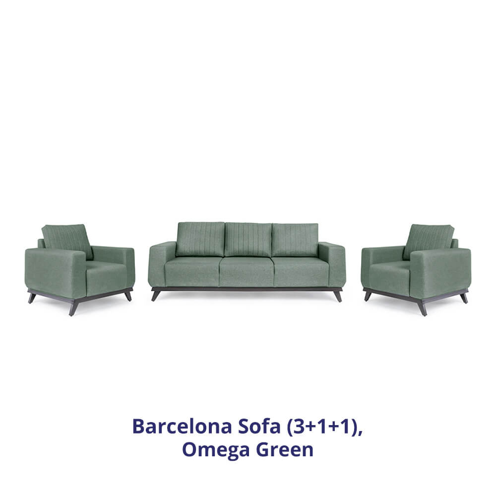 Wakefit Barcelona Sofa Set (3+1+1)