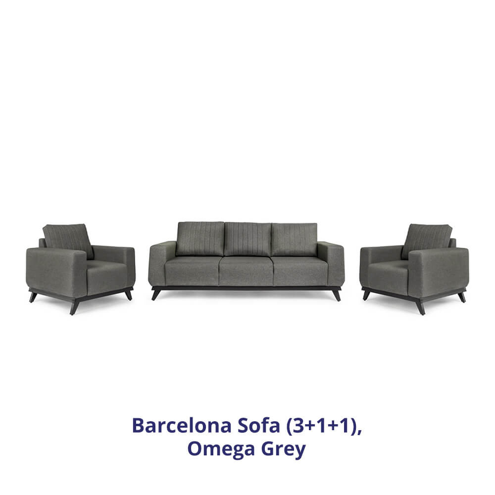 Wakefit Barcelona Sofa Set (3+1+1)