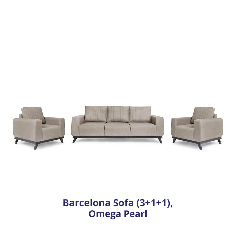 Wakefit Barcelona Sofa Set (3+1+1)