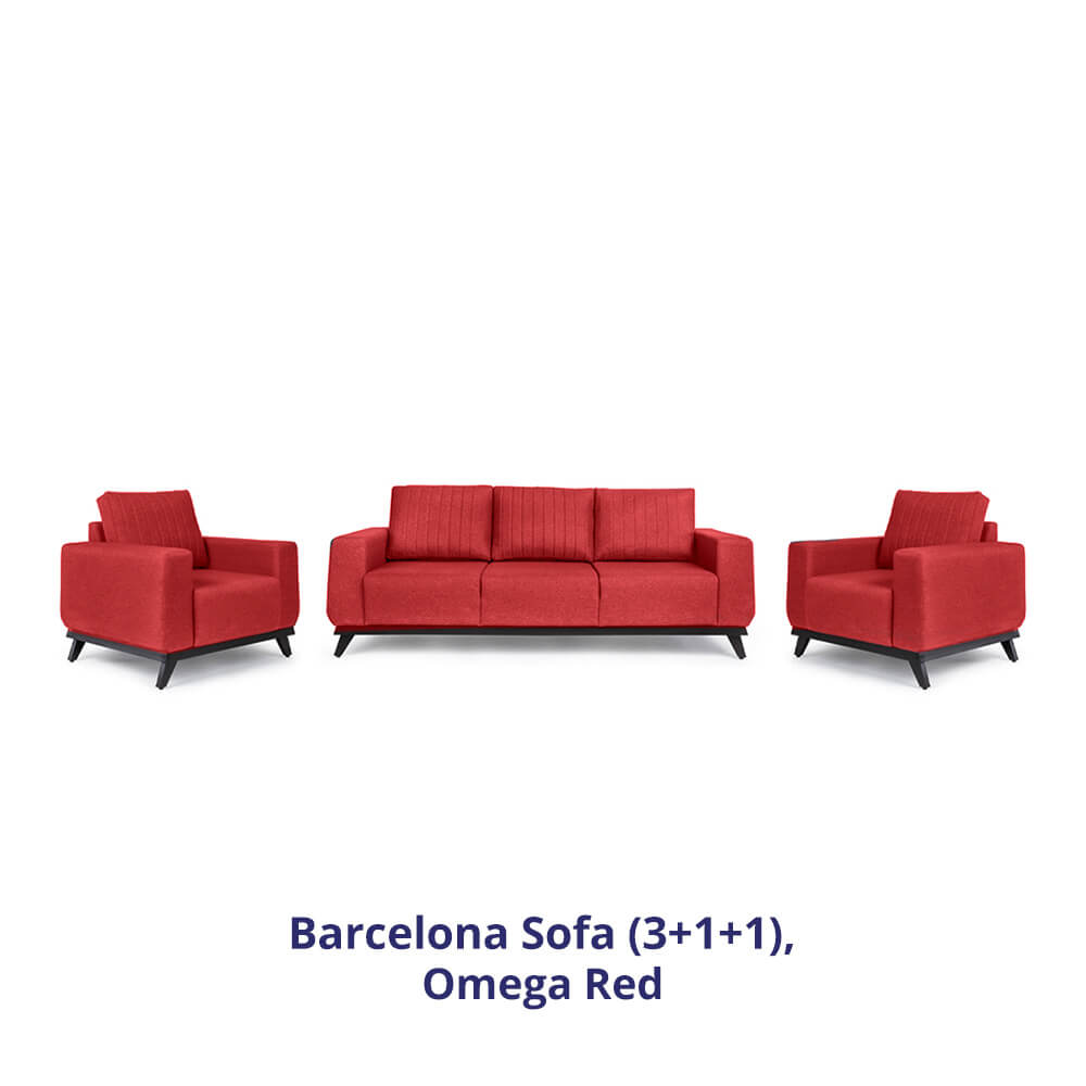 Wakefit Barcelona Sofa Set (3+1+1)