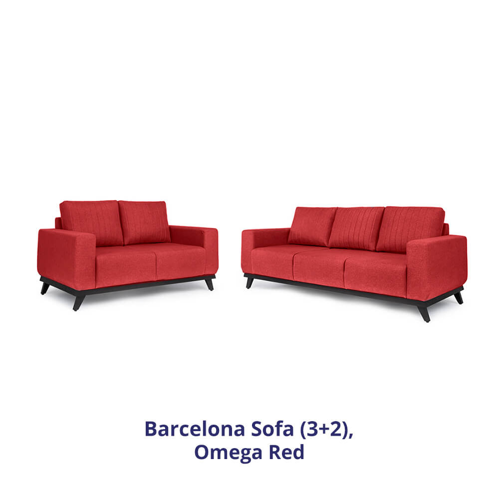 Wakefit Barcelona Sofa Set (3+2)