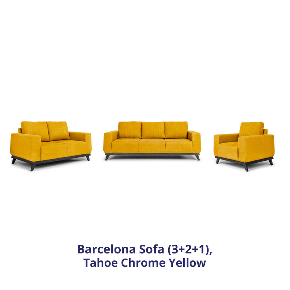Wakefit Barcelona Sofa Set (3+2+1)