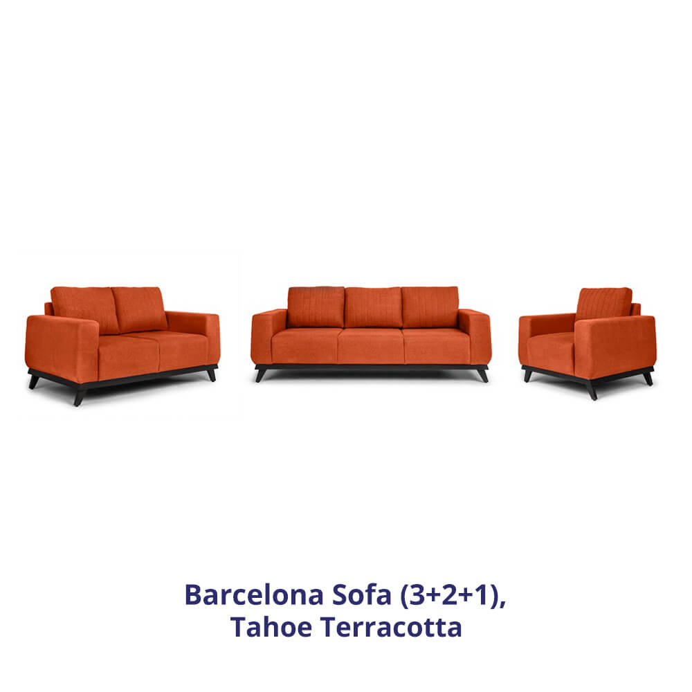 Wakefit Barcelona Sofa Set (3+2+1)