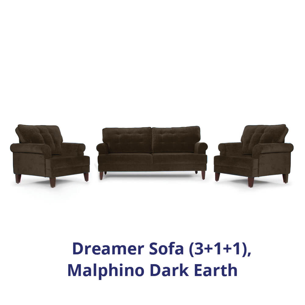 Wakefit Dreamer Sofa Set (3+1+1)