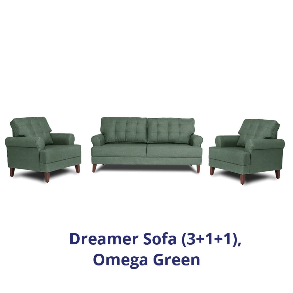 Wakefit Dreamer Sofa Set (3+1+1)