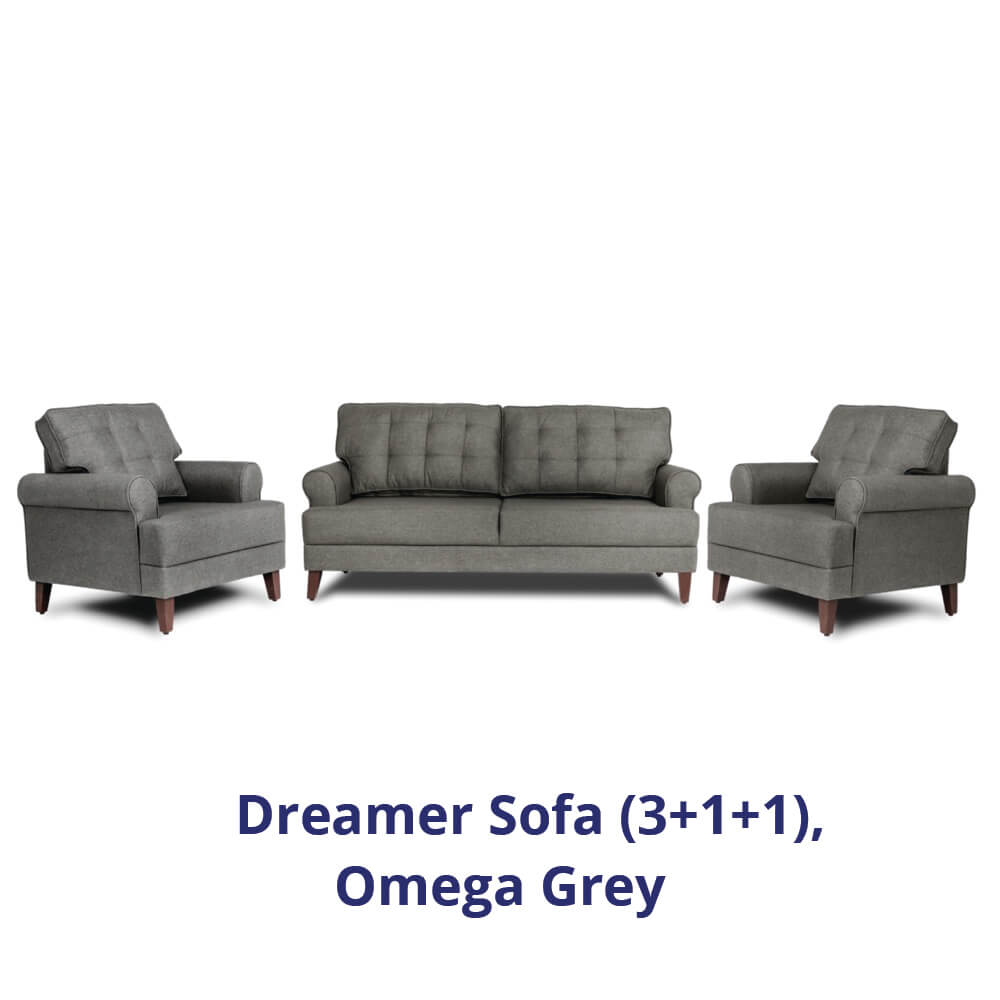 Wakefit Dreamer Sofa Set (3+1+1)