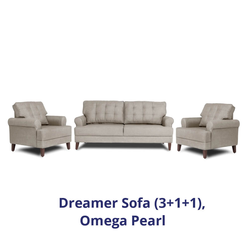 Wakefit Dreamer Sofa Set (3+1+1)