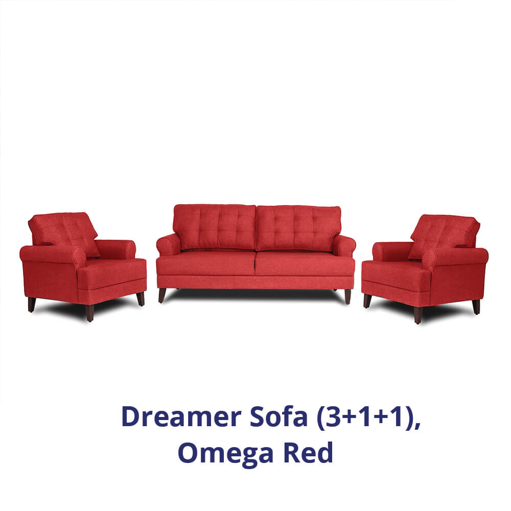 Wakefit Dreamer Sofa Set (3+1+1)