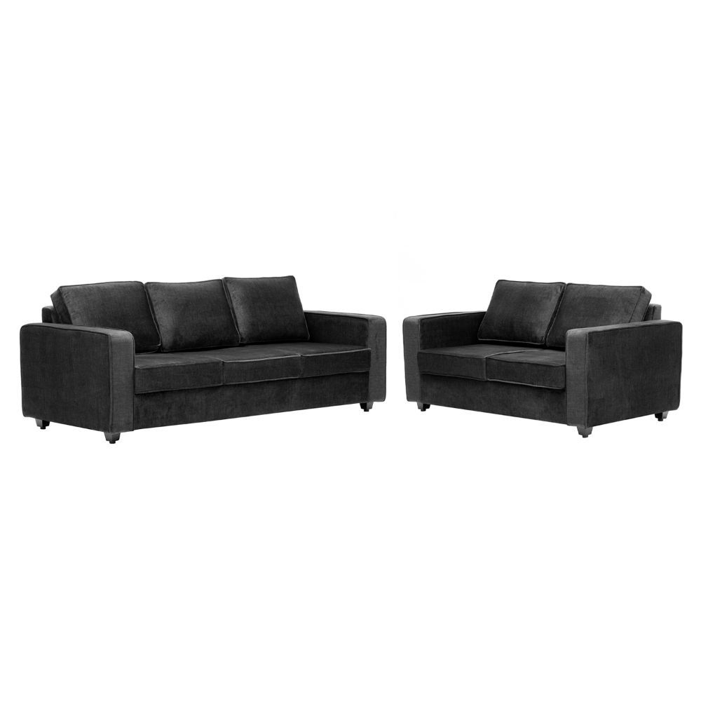 Wakefit Napper Plus Sofa Set - (3+2) Vogue Graphite