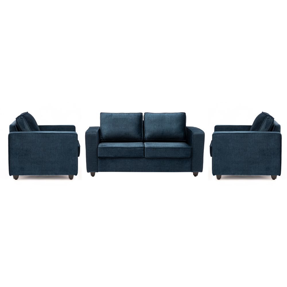 Wakefit Napper Plus Sofa Set - (2+1+1) Vogue Deep Ocean