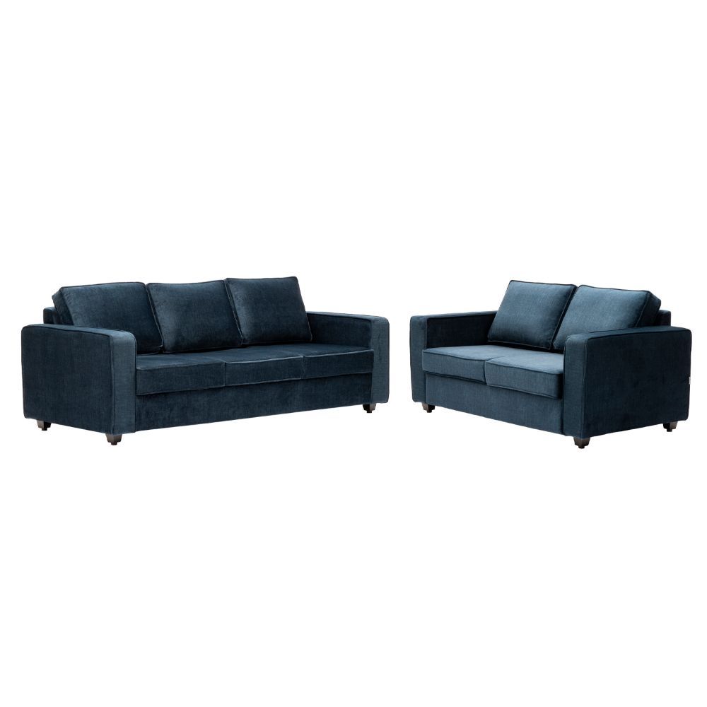 Wakefit Napper Plus Sofa Set - (3+2) Vogue Deep Ocean