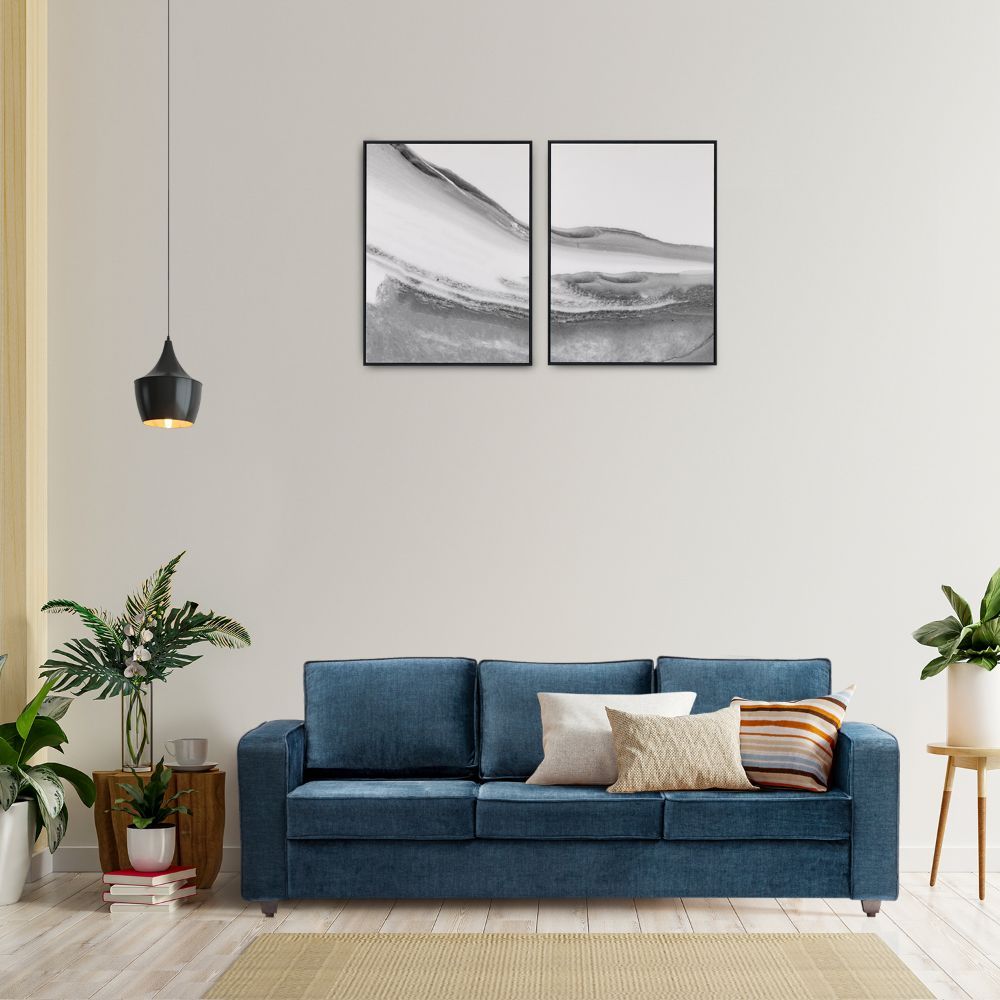 Wakefit Napper Plus Sofa -Three Seater Vogue Deep Ocean