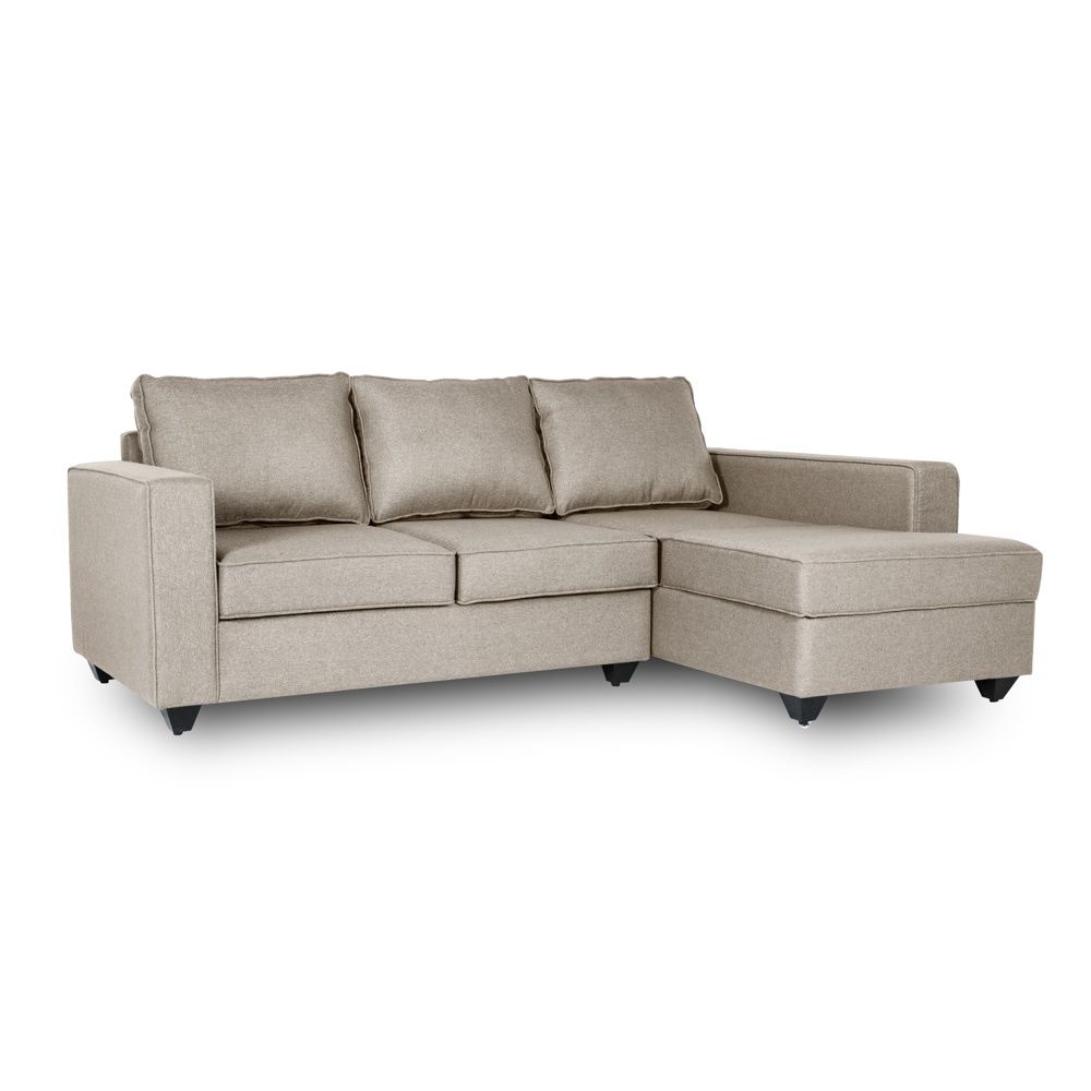 Wakefit Napper L Shape Sofa Set (2 Seater + Right Aligned Chaise)