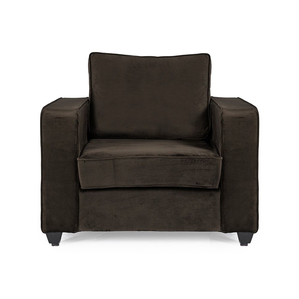 Wakefit Napper Sofa - Single Seater - Velvet Stone
