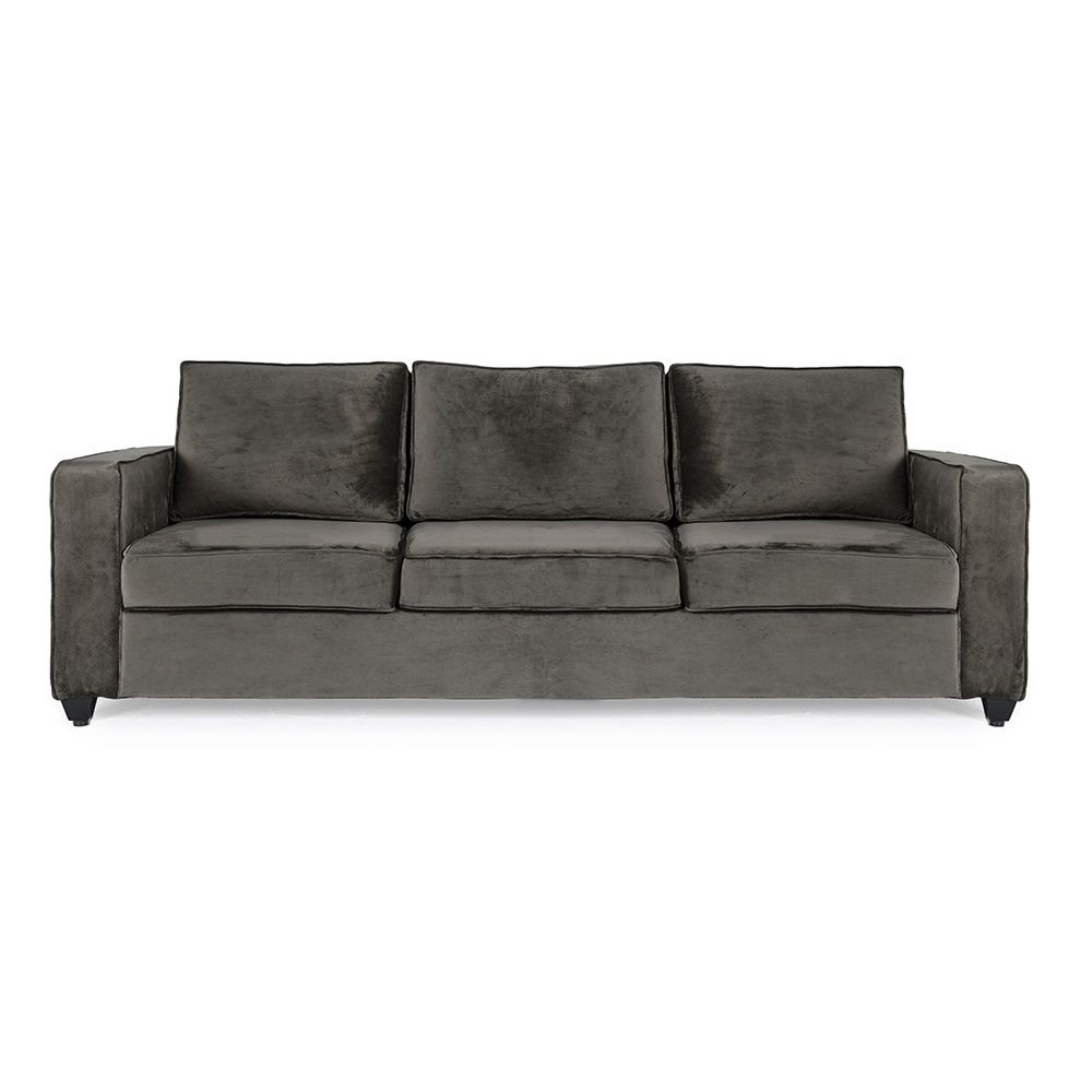 Wakefit Napper Sofa - Three Seater - Vel Tuscan Tan
