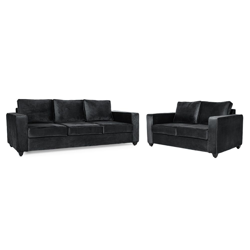 Wakefit Napper Sofa Set - (3+2) - Velvet Space Grey
