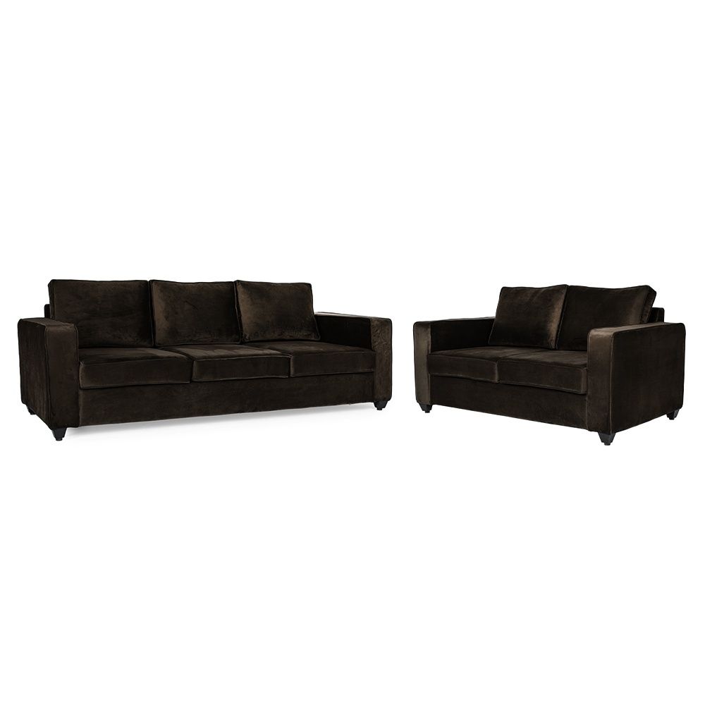 Wakefit Napper Sofa Set - (3+2) - Velvet Stone