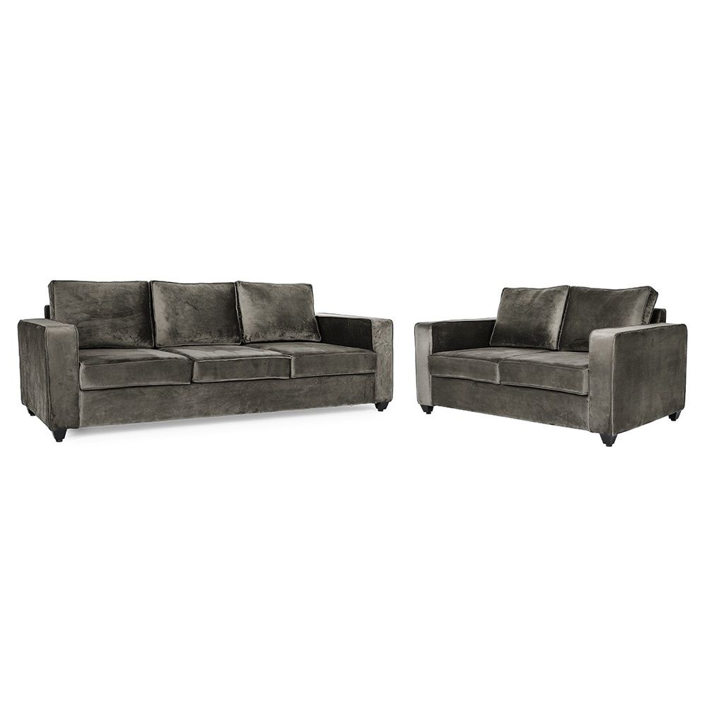Wakefit Napper Sofa Set - (3+2) - Velvet Tuscan Tan