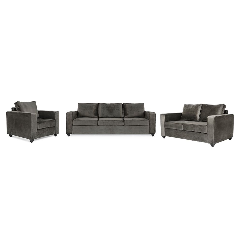 Wakefit Napper Sofa Set - (3+2+1) - Velvet Tuscan Tan