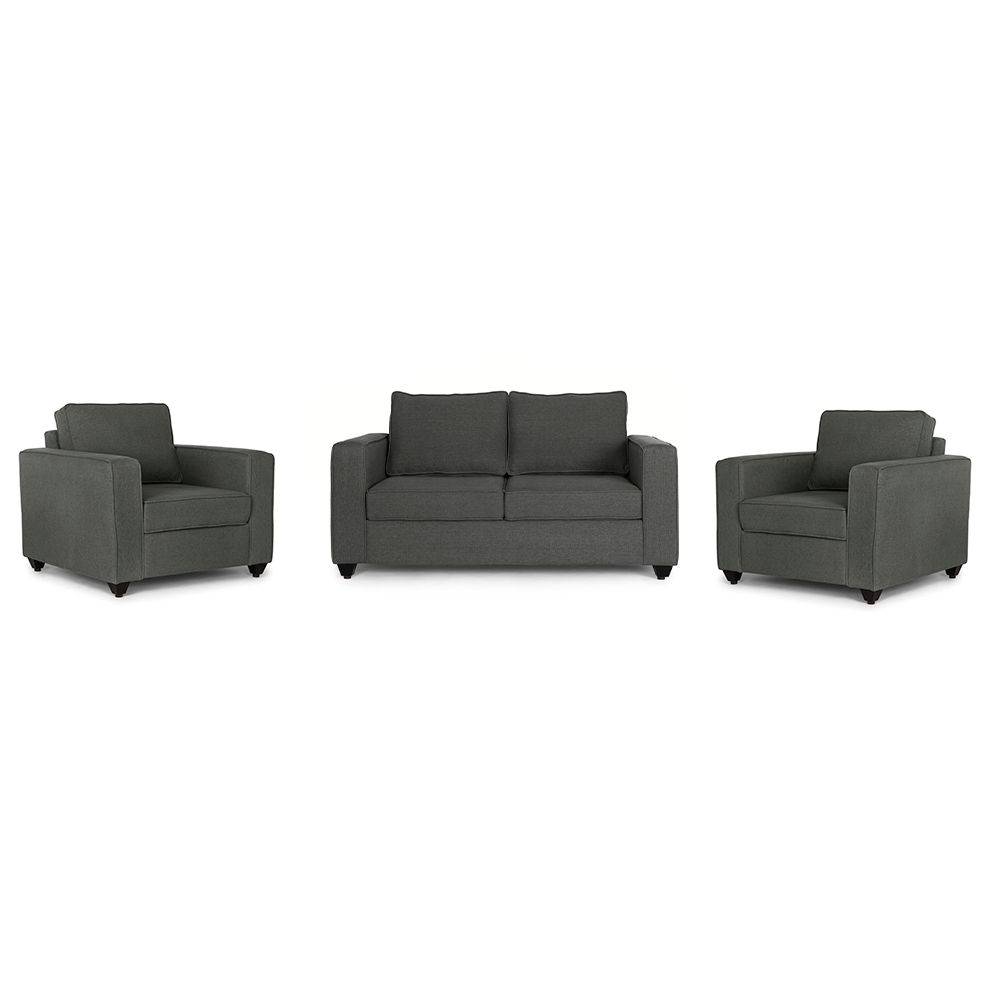 Wakefit Napper Sofa Set (2+1+1) Ash Grey
