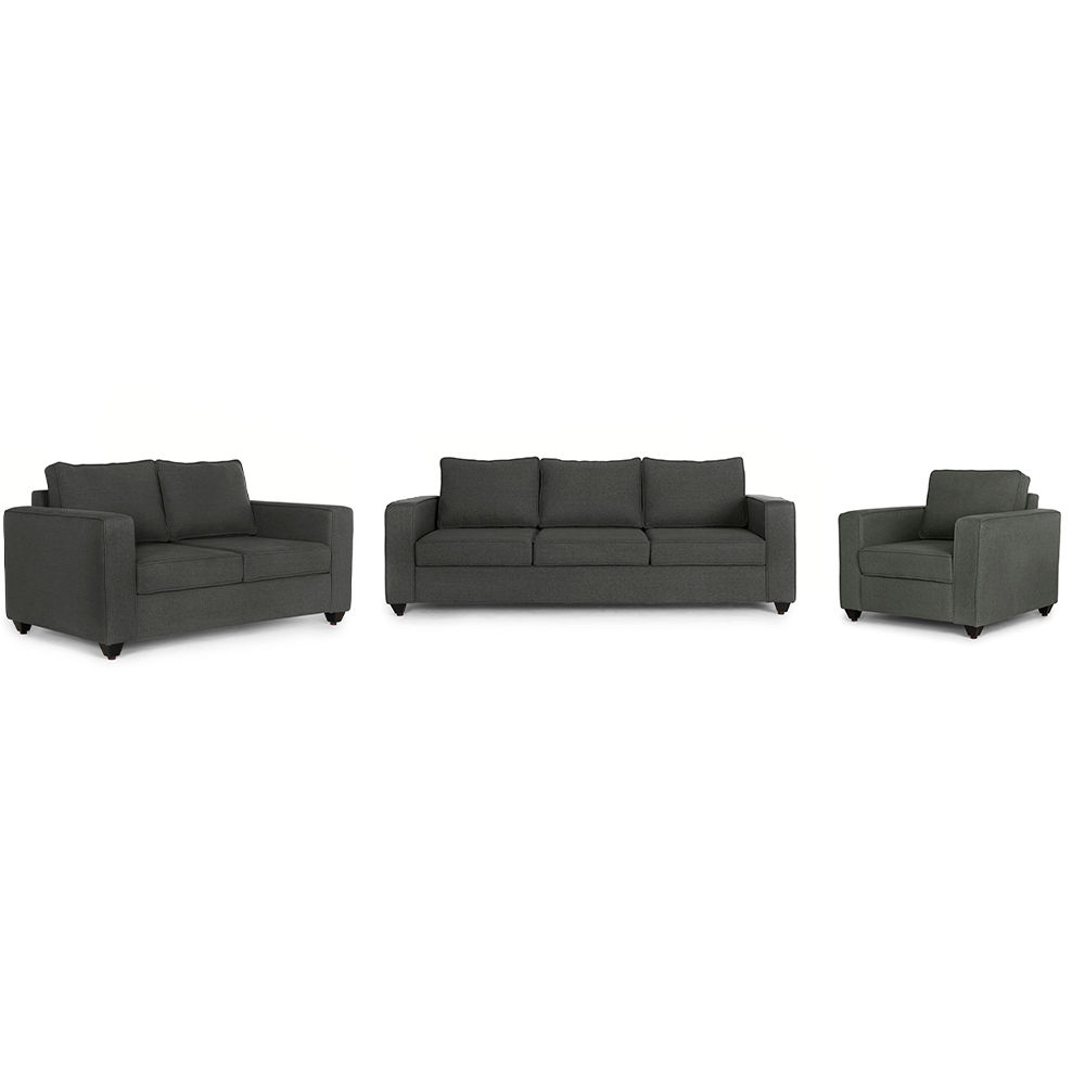 Wakefit Napper Sofa Set (3+2+1) Ash Grey
