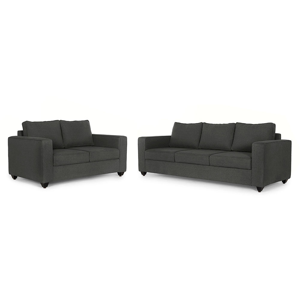 Wakefit Napper Sofa Set (3+2) Ash Grey