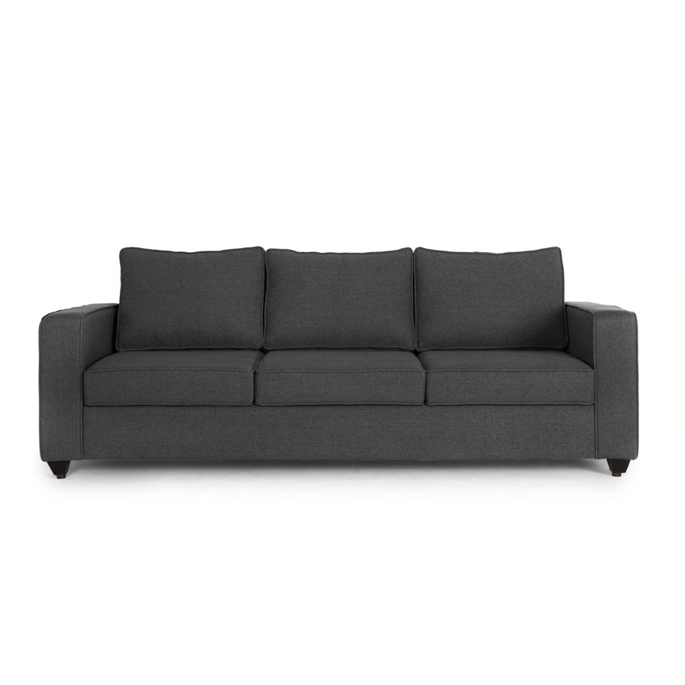 Wakefit Napper Sofa - Three Seater Ash Grey