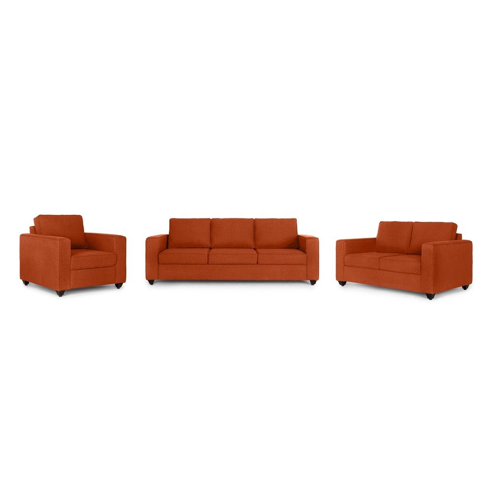 Wakefit Napper Sofa Set (3+2+1) Terracotta