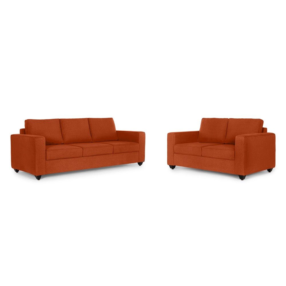 Wakefit Napper Sofa Set (3+2) Terracotta