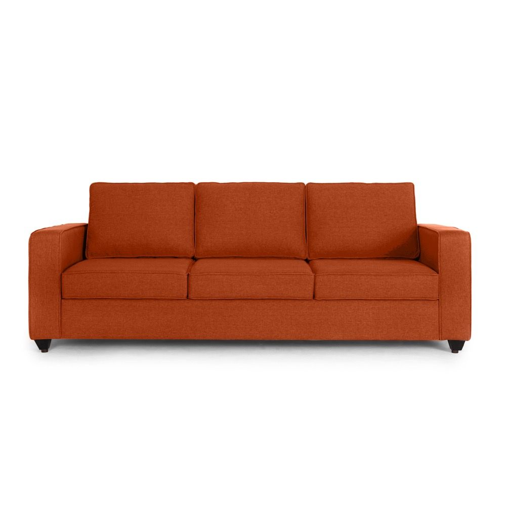 Wakefit Napper Sofa - Three Seater Terracotta