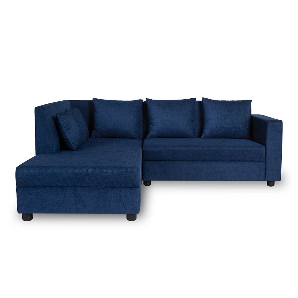 Wakefit Skiver L Shape 5 Seater Sofa Set (2 Seater + Left Aligned Chaise)