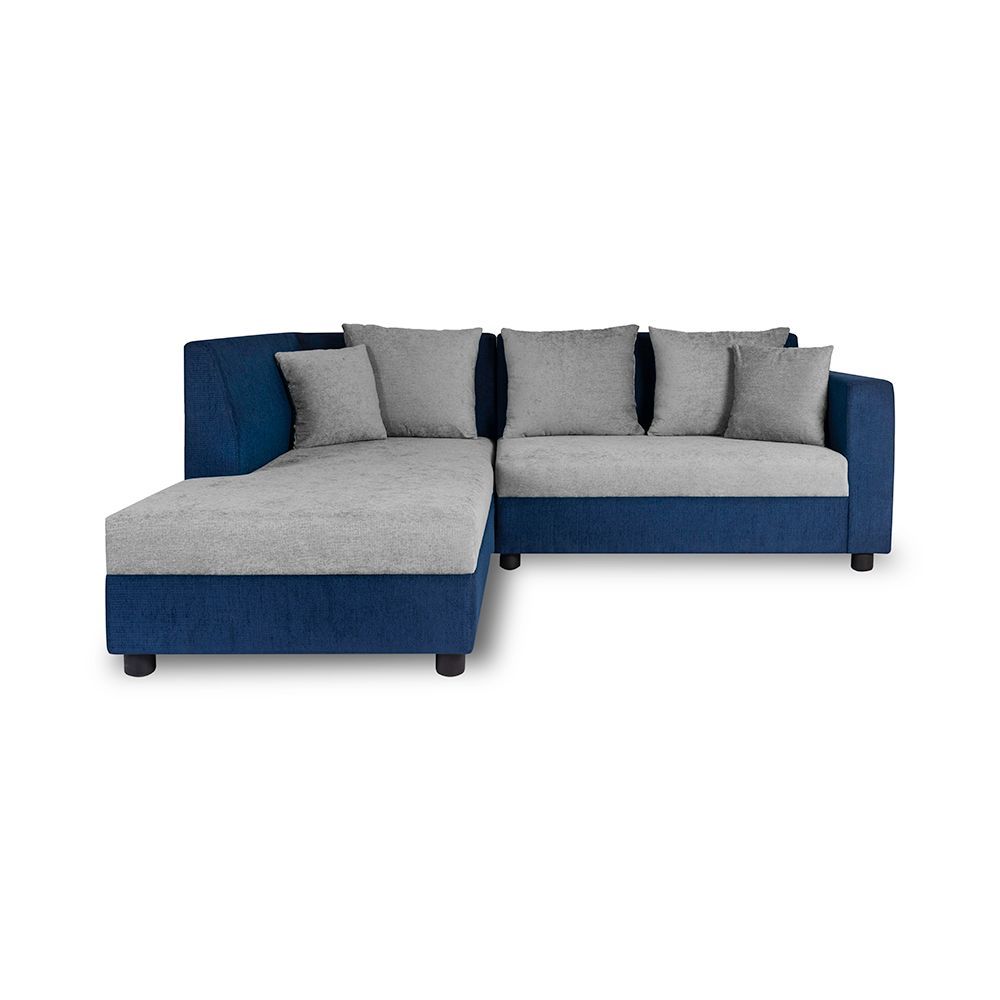 Wakefit Skiver L Shape 5 Seater Sofa Set (2 Seater + Left Aligned Chaise)