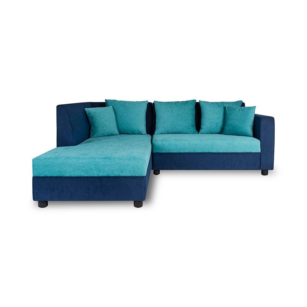 Wakefit Skiver L Shape 5 Seater Sofa Set (2 Seater + Left Aligned Chaise)