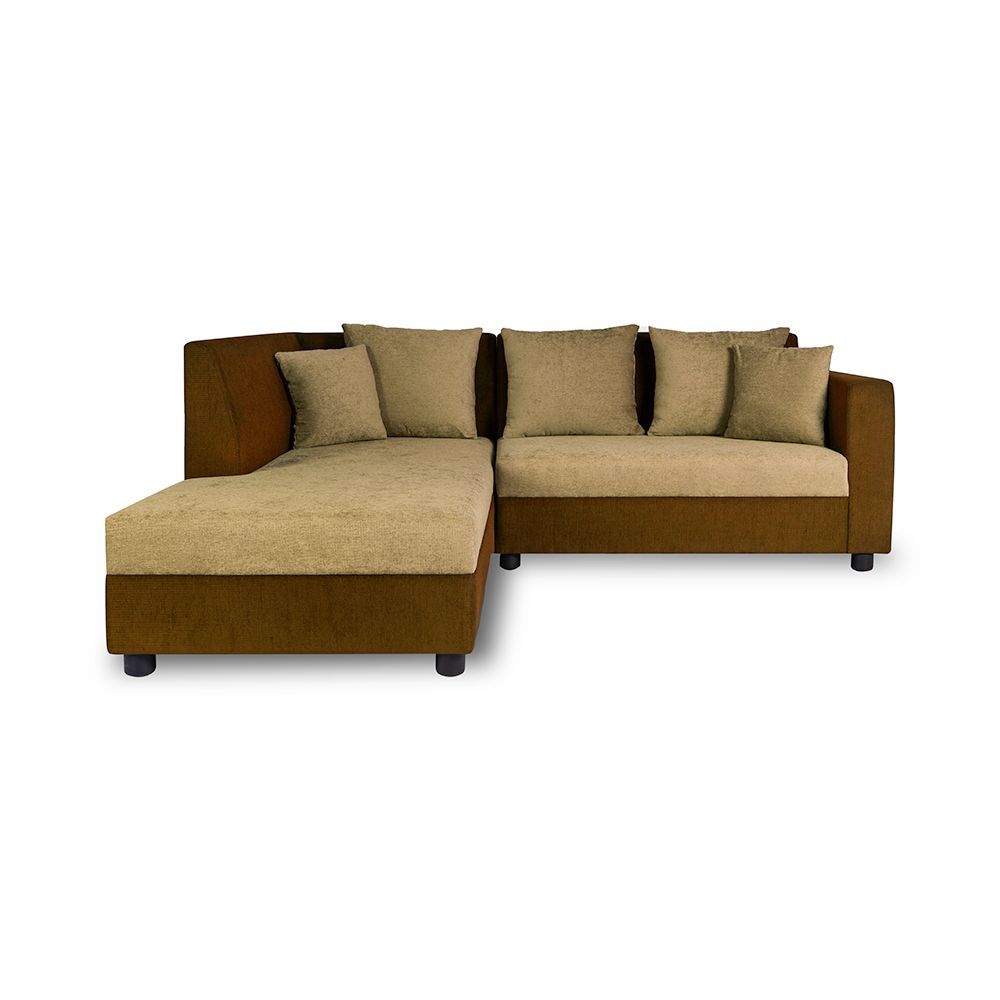Wakefit Skiver L Shape 5 Seater Sofa Set (2 Seater + Left Aligned Chaise)