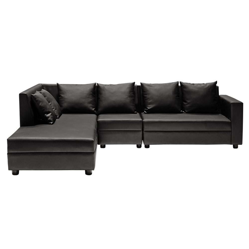 Wakefit Skiver L Shape Sofa Set (3 Seater + Left Aligned Chaise)