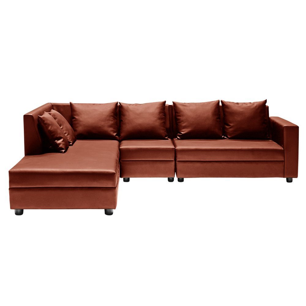 Wakefit Skiver L Shape Sofa Set (3 Seater + Left Aligned Chaise)