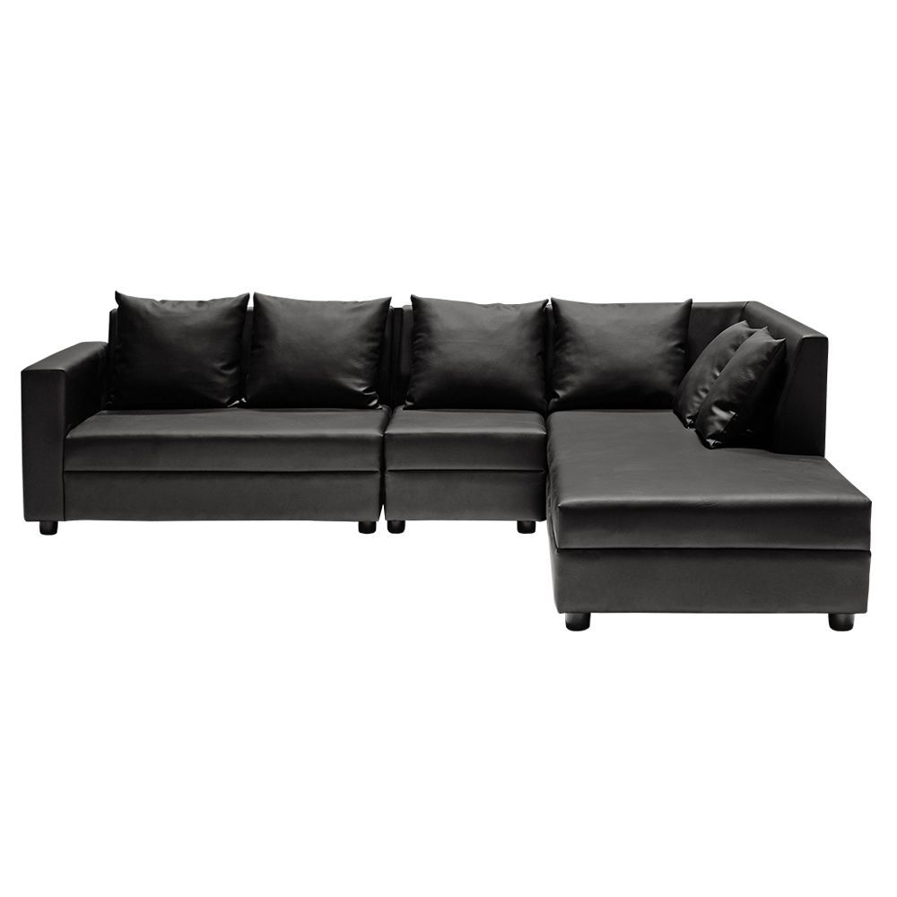 Wakefit Skiver L Shape Sofa Set (3 Seater + Right Aligned Chaise)
