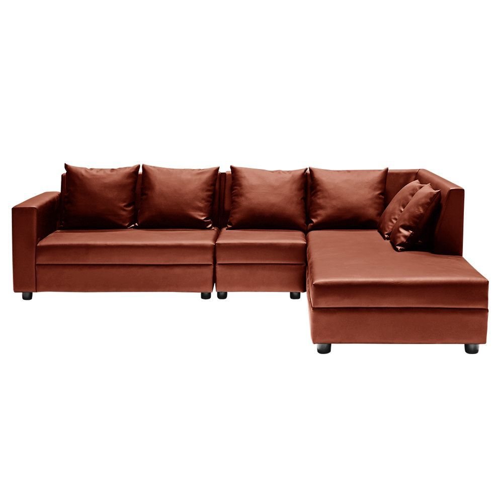 Wakefit Skiver L Shape Sofa Set (3 Seater + Right Aligned Chaise)
