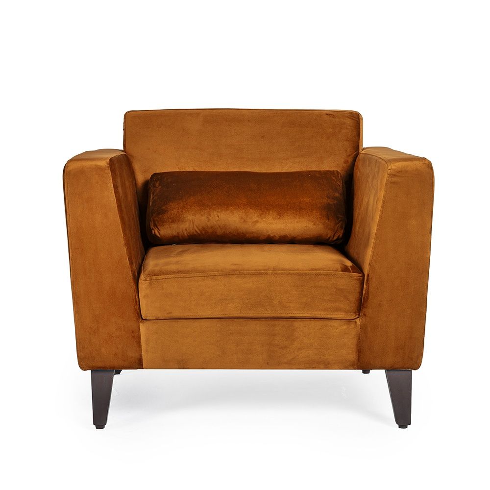 Wakefit SnoozePro Sofa - Single Seater - Velvet Amber