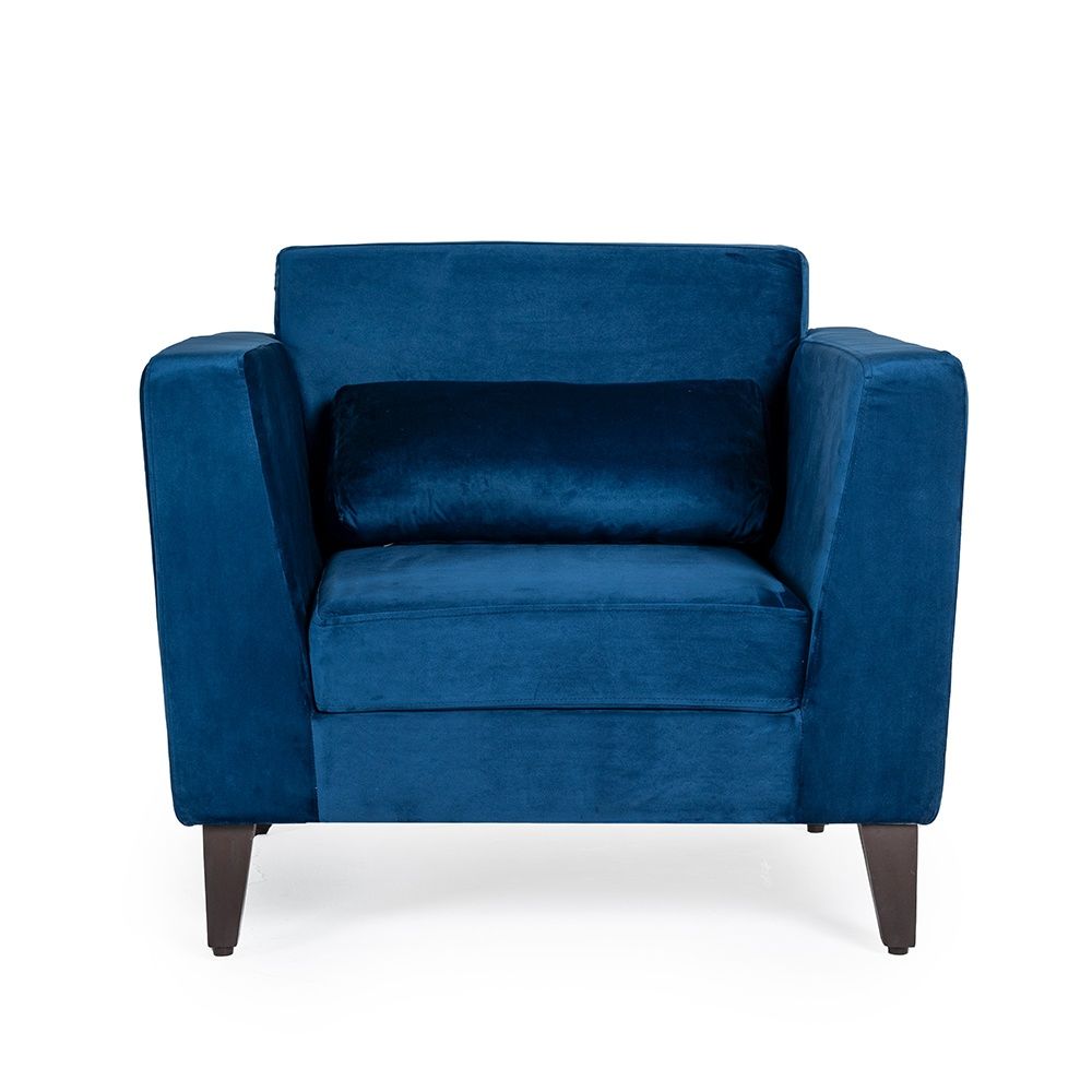 Wakefit SnoozePro Sofa - Single Seater - Velvet Blue