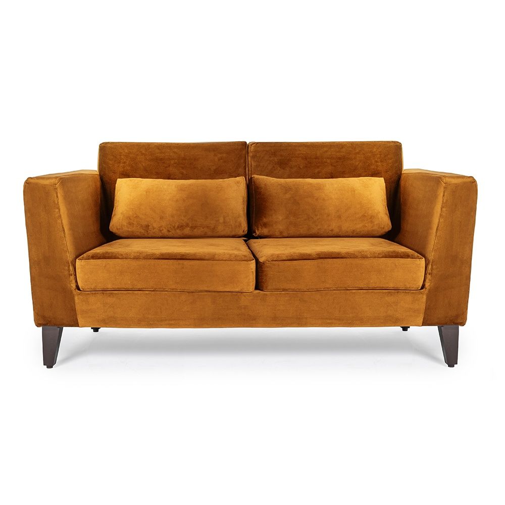 Wakefit SnoozePro Sofa - Two Seater - Velvet Amber