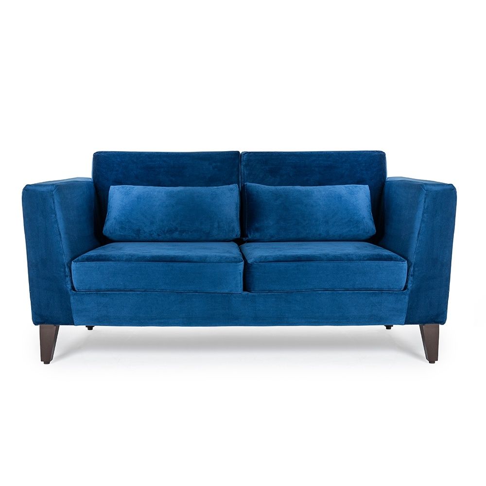 Wakefit SnoozePro Sofa - Two Seater - Velvet Blue