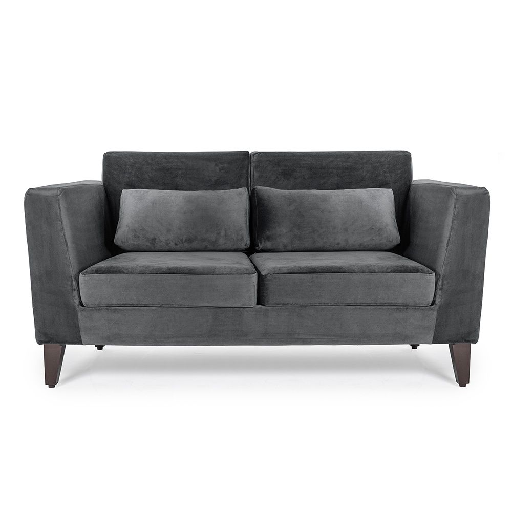 Wakefit SnoozePro Sofa - Two Seater - Velvet Space Grey