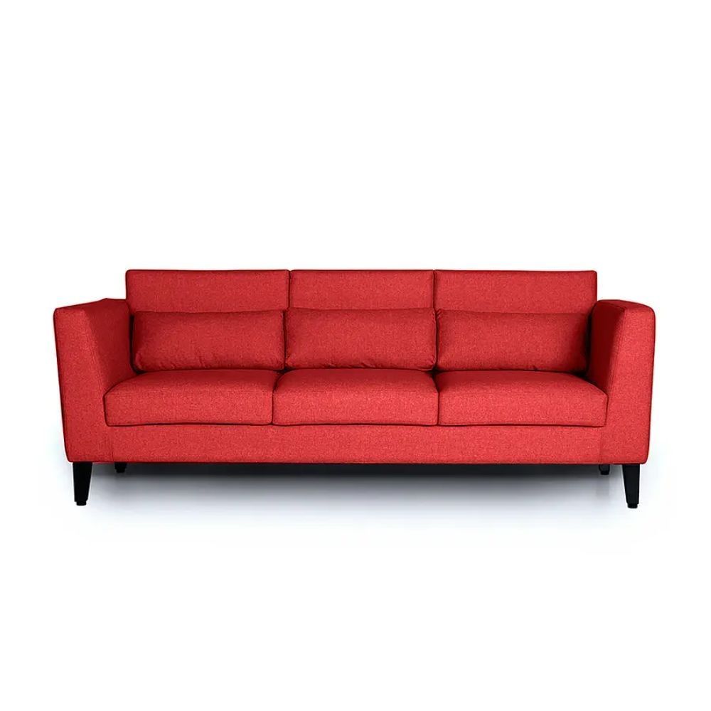 Wakefit SnoozePro Sofa - Three Seater Omega Red