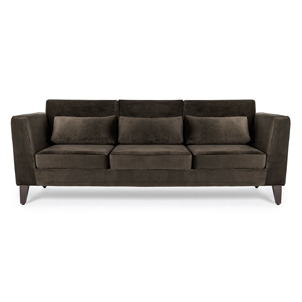 Wakefit SnoozePro Sofa - Three Seater - Velvet Stone