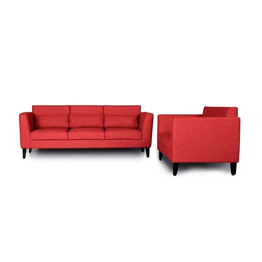 Wakefit SnoozePro Sofa Set (3+2) Omega Red
