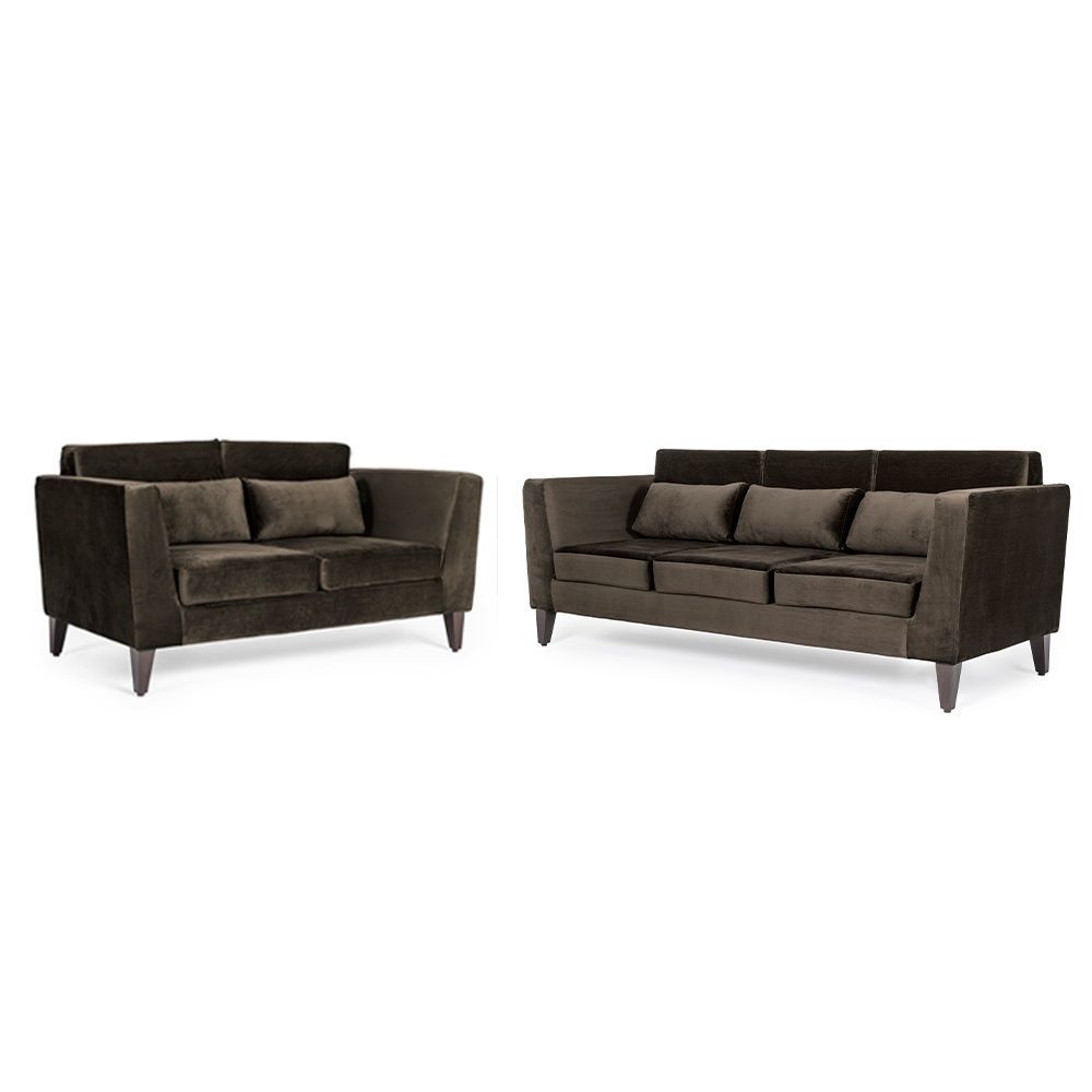 Wakefit SnoozePro Sofa Set - (3+2) - Velvet Stone