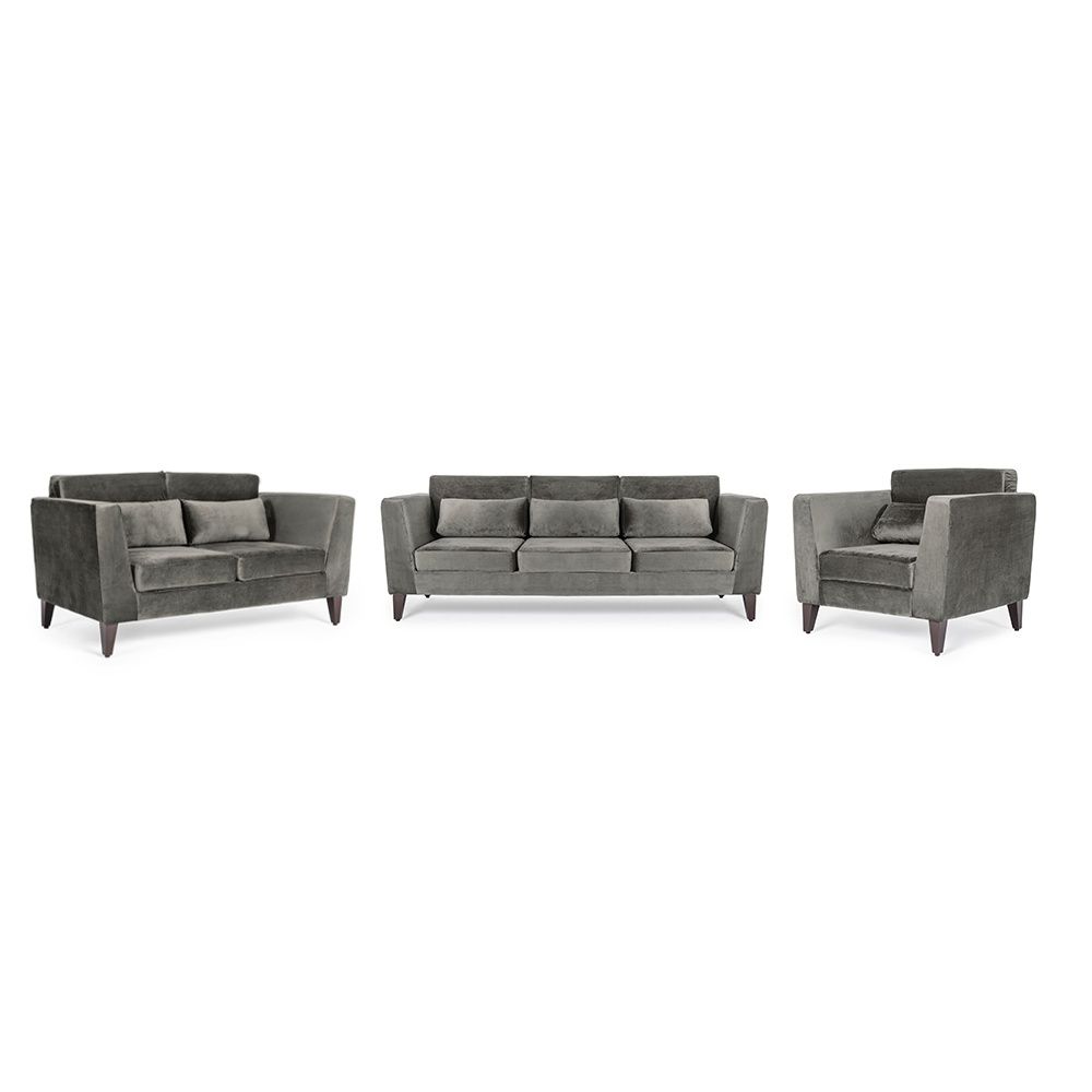 Wakefit SnoozePro Sofa Set - (3+2+1) - Velvet Tuscan Tan