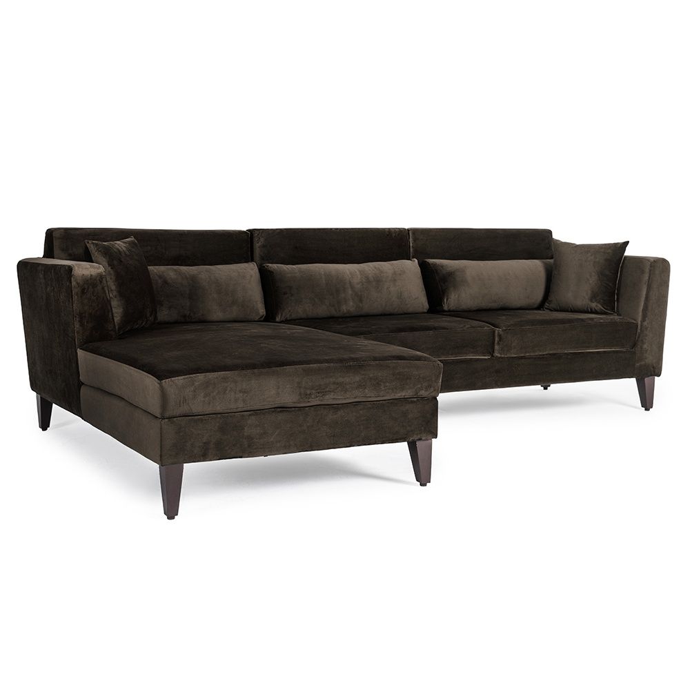 Wakefit SnoozePro L Shape Sofa Set (3 Seater + Left Aligned Chaise) - Velvet Stone