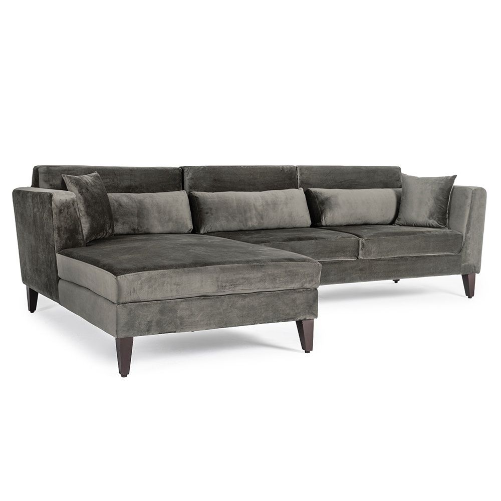 Wakefit SnoozePro L Shape Sofa Set (3 Seater + Left Aligned Chaise) - Velvet Tuscan Tan